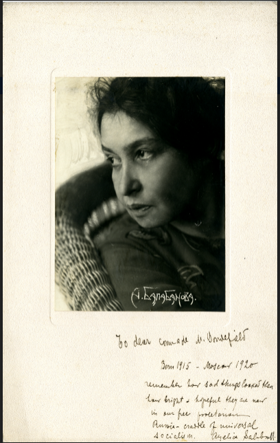 photograph is Anzhelika Balabanova