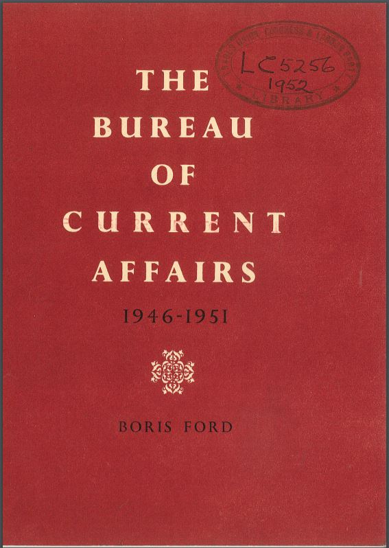 Cover of Bureau of Current Affairs