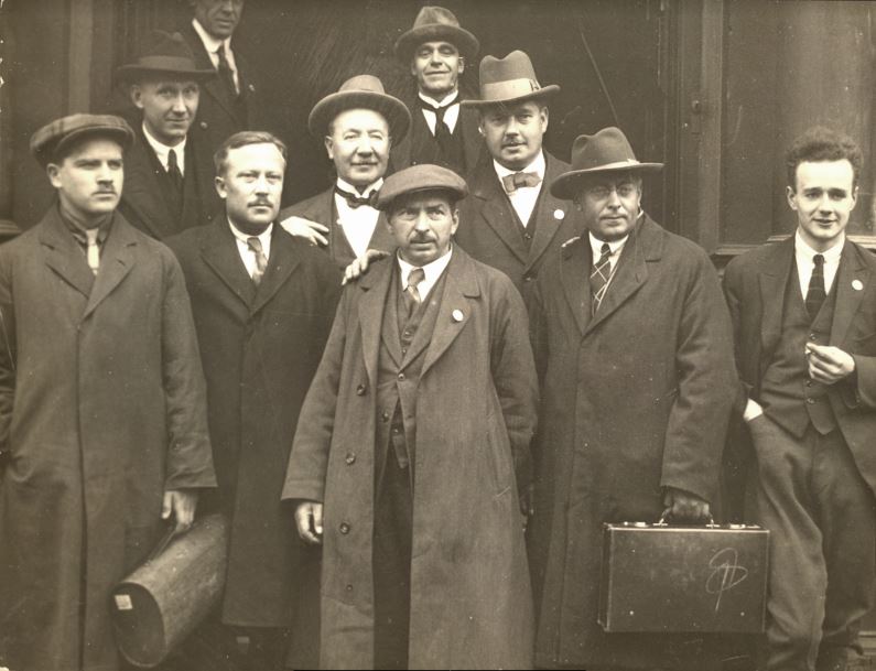 Soviet trade unionists attending the TUC conference in Hull