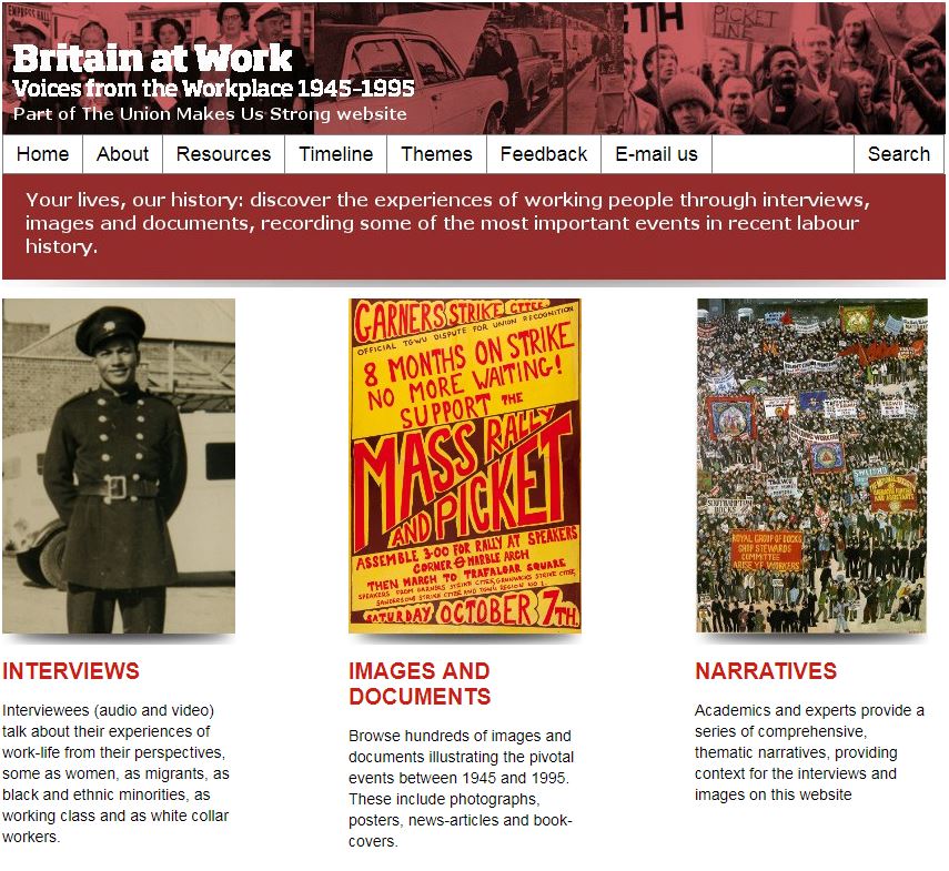 Britain at Work homepage